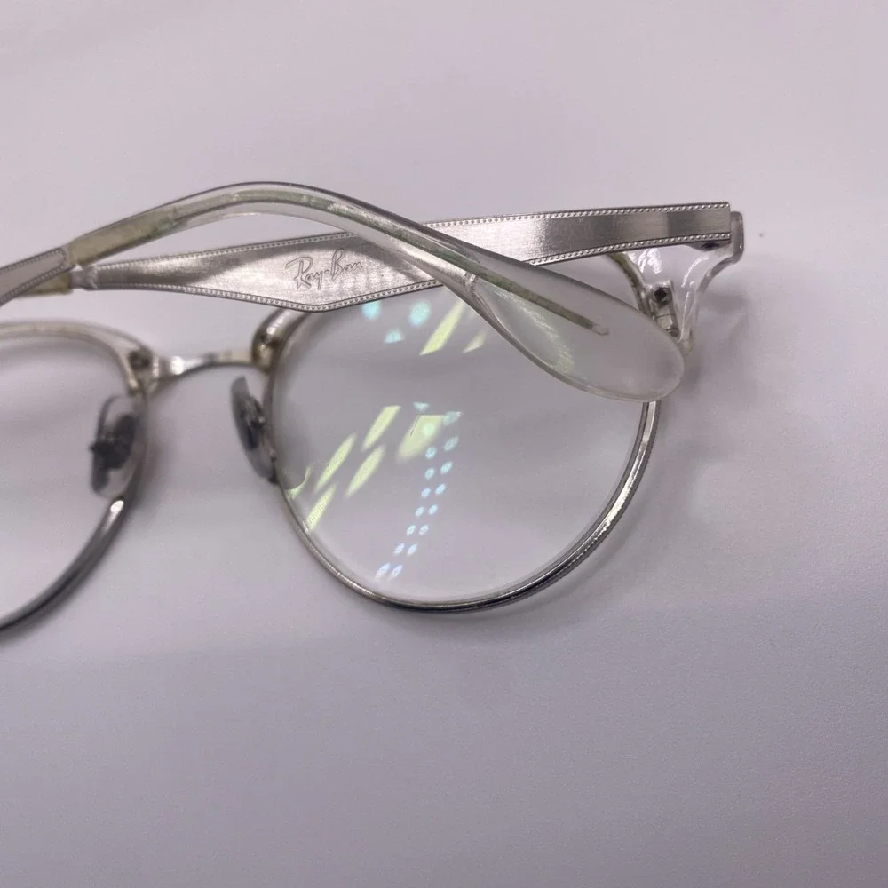 Ray-Ban Eyeglasses Women FRAMES ONLY RB 6396 51-19-140 Clear Silver 463